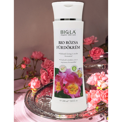 Biola Bio Rózsa fürdőkrém (200 ml)