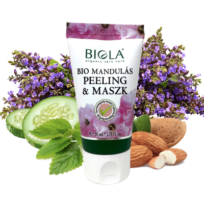 Biola Bio Mandulás peeling&amp;maszk (50 ml)
