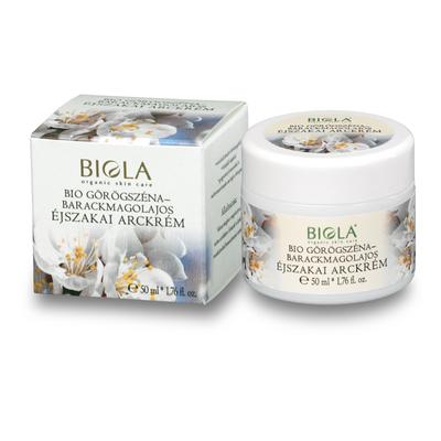 Biola Bio Görögszéna-barackmagolajos éjszakai krém (50 ml)