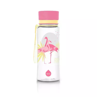 EQUA BPA-mentes műanyag kulacs - flamingó (600 ml)