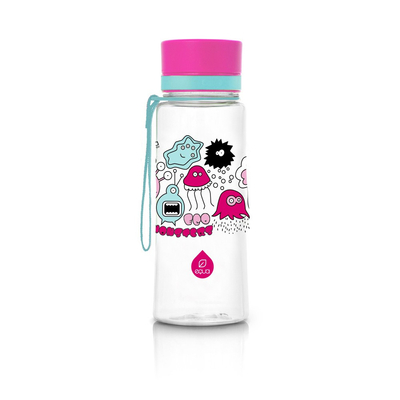 EQUA BPA-mentes műanyag kulacs - rózsaszín szörny (600 ml)