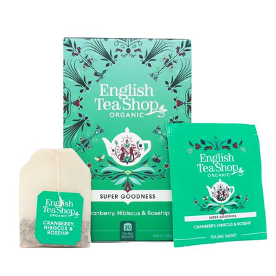 English Tea Shop Bio Áfonyás hibiszkuszos csipkebogyó tea (20 db)