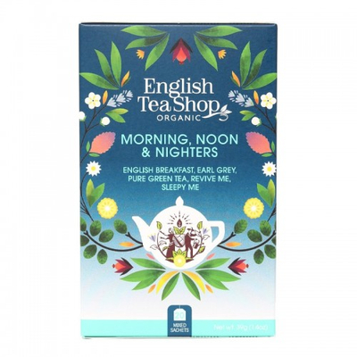English Tea Shop Morning, Noon &amp; Nighters bio tea (20 db)