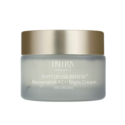INIKA Skincare Phytofuse Renew Resveratrol Rich Bőrmegújító éjszakai krém (50 ml)