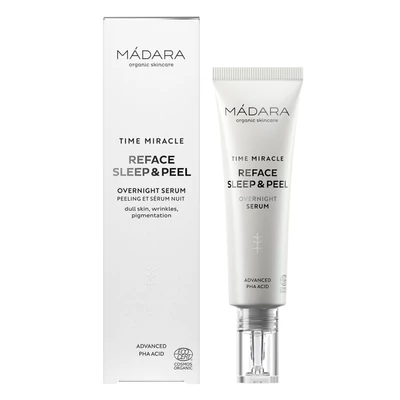 Mádara Time Miracle Reface Sleep&amp;Peel Bőrmegújító éjszakai szérum (30 ml)