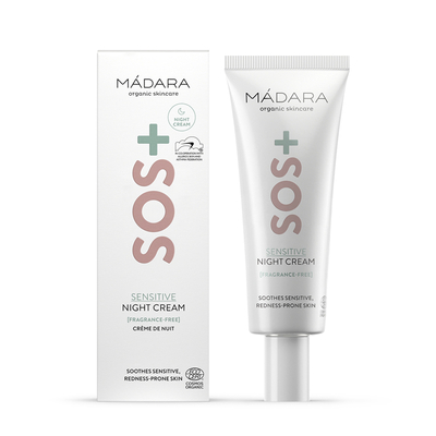 Mádara SOS+ Intenzív hidratáló és nyugtató éjszakai arckrém (70 ml)