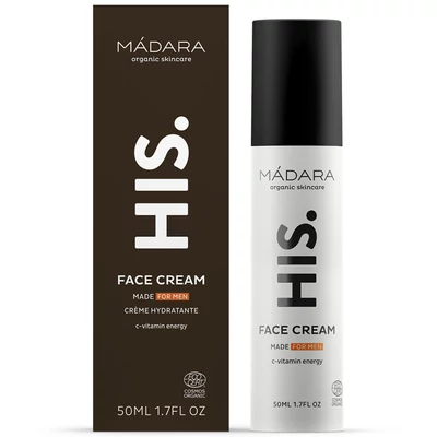 Mádara HIS Energetizáló arckrém férfiaknak (50 ml)