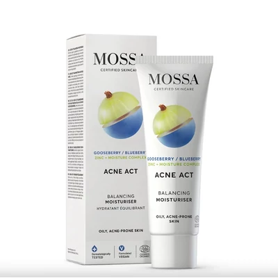 Mossa Acne Act Kiegyensúlyozó hidratáló krém pattanásos bőrre (50 ml)