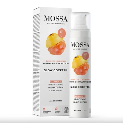 Mossa Glow Cocktail Bőrmegújító éjszakai krém C-vitaminnal (50 ml)