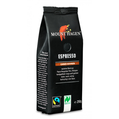 Mount Hagen Bio szemes kávé - eszpresszó (250 g)
