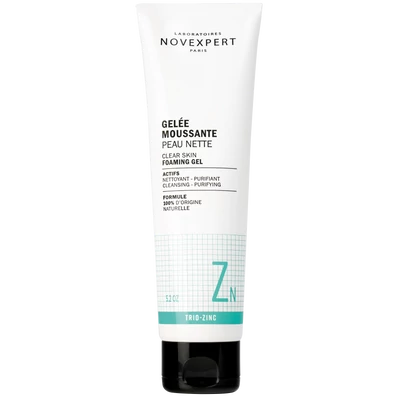 NOVEXPERT Trio-cink habzó géles arctisztító problémás arcbőrre (150 g)
