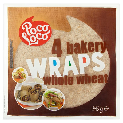 Poco Loco teljes kiőrlésű lágy tortilla (245 g)