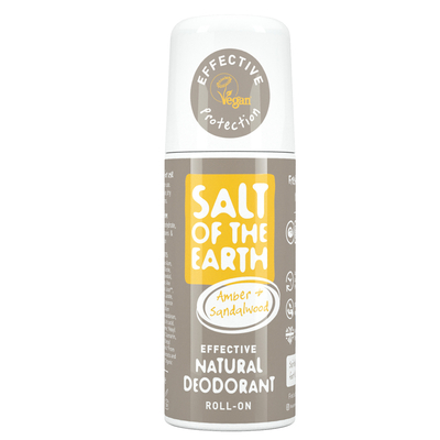 Salt of the Earth Borostyán és szantálfa golyós dezodor (75 ml)