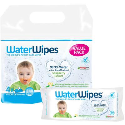 Waterwipes Soapberry (szappanbogyós) törlőkendő - value pack (4×60 db)