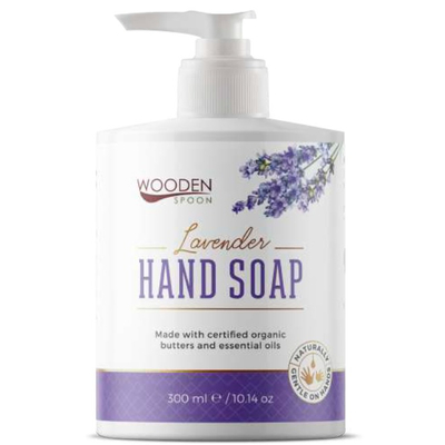 Wooden Spoon Bio folyékony kézmosó szappan – levendula (300 ml)