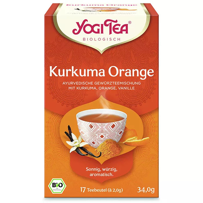 Yogi Bio tea - Kurkuma narancs (17 db)