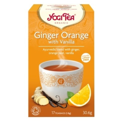 Yogi Narancsos gyömbér tea vaníliával - filteres (17 db) 