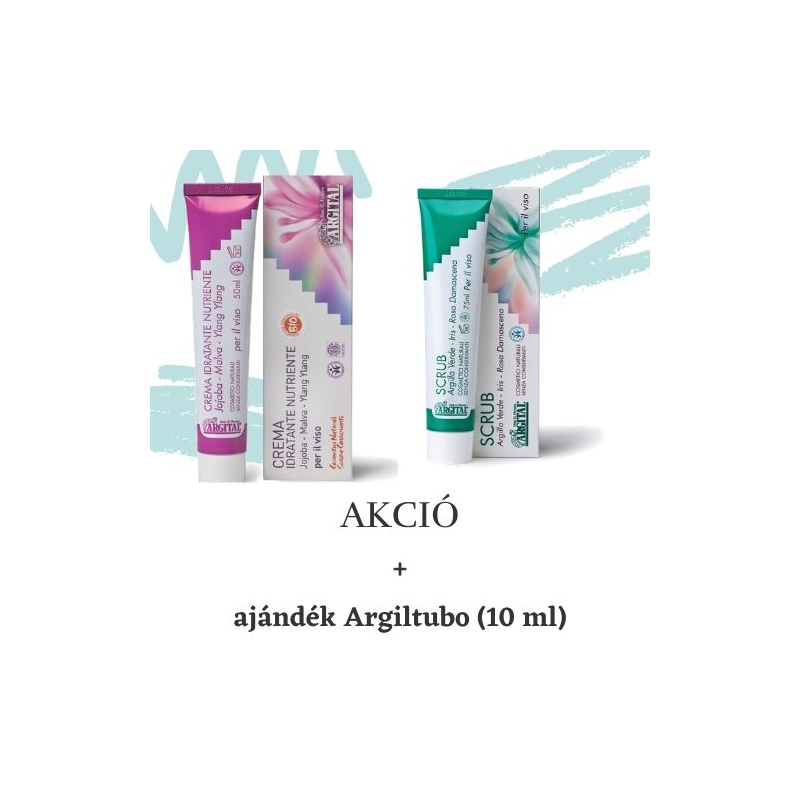 Argital 2in1 - Hidratáló és bőrtápláló krém + Arctisztító krém (1 + 1 db)