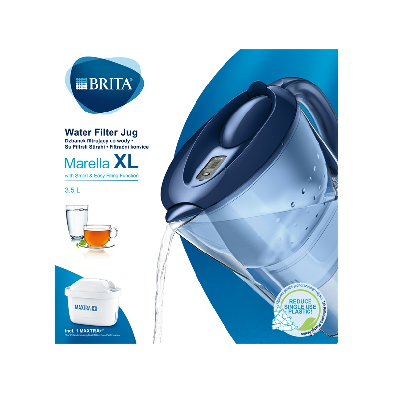 BRITA Marella XL Vízszűrő kancsó - kék (1 db)