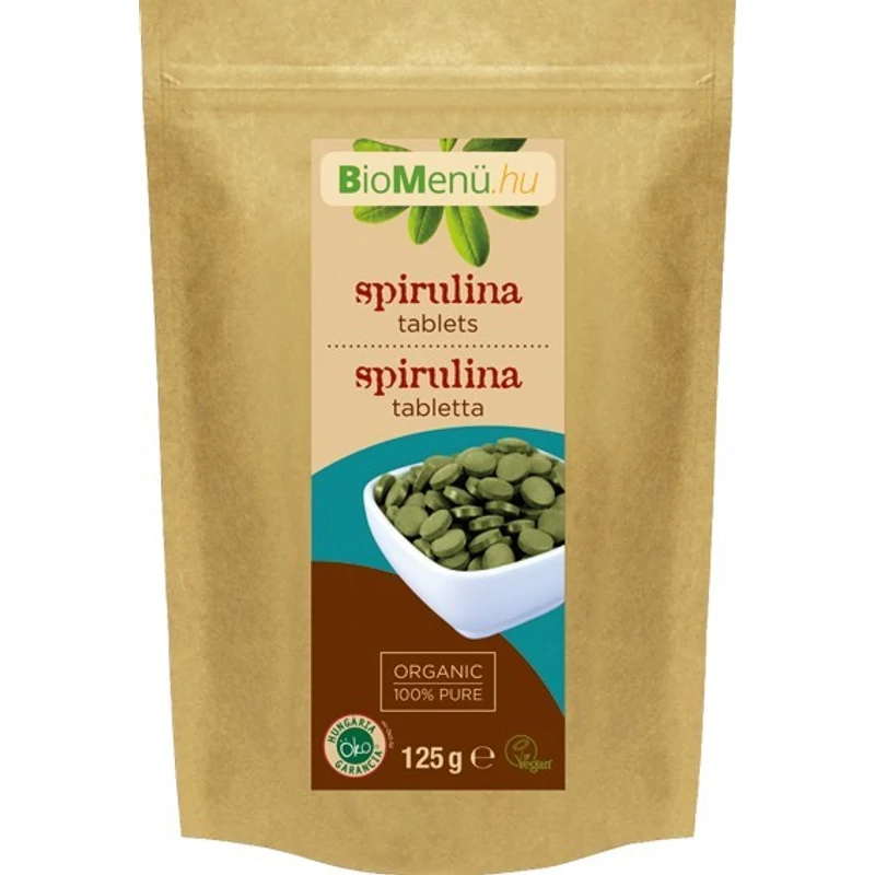 BioMenü Bio Spirulina tabletta (125 g)