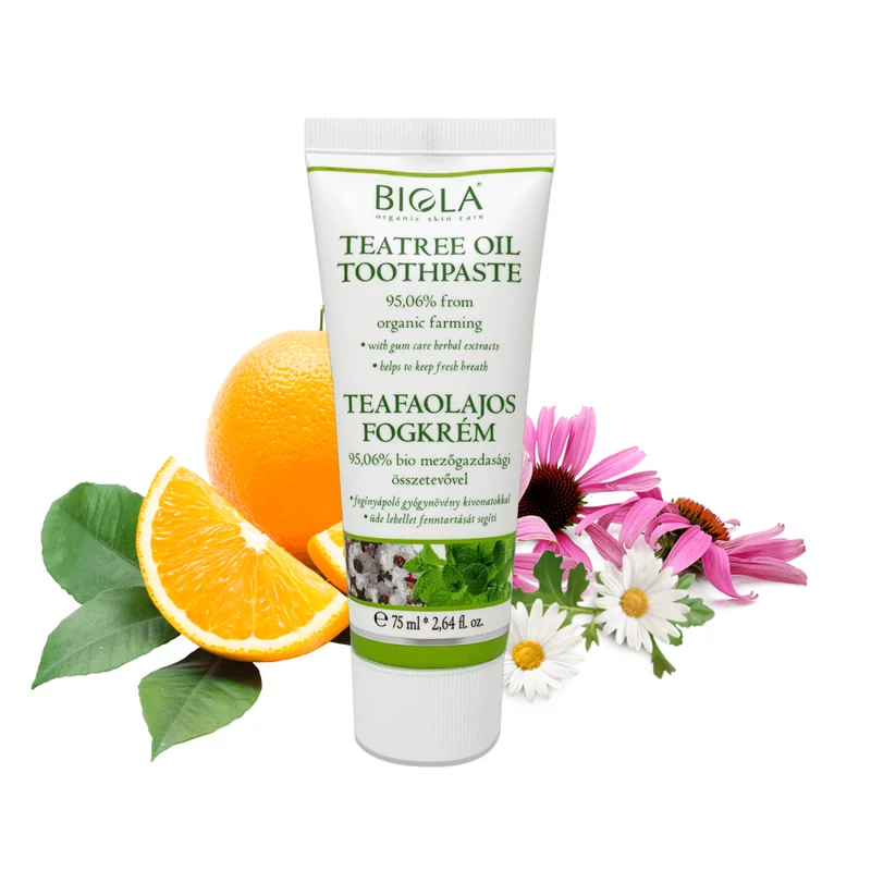 Biola Teafaolajos fogkrém (75 ml)