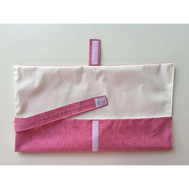 Cibi Élelmiszerbiztos újraszalvéta XL méretben - négyzetek pink (1 db)
