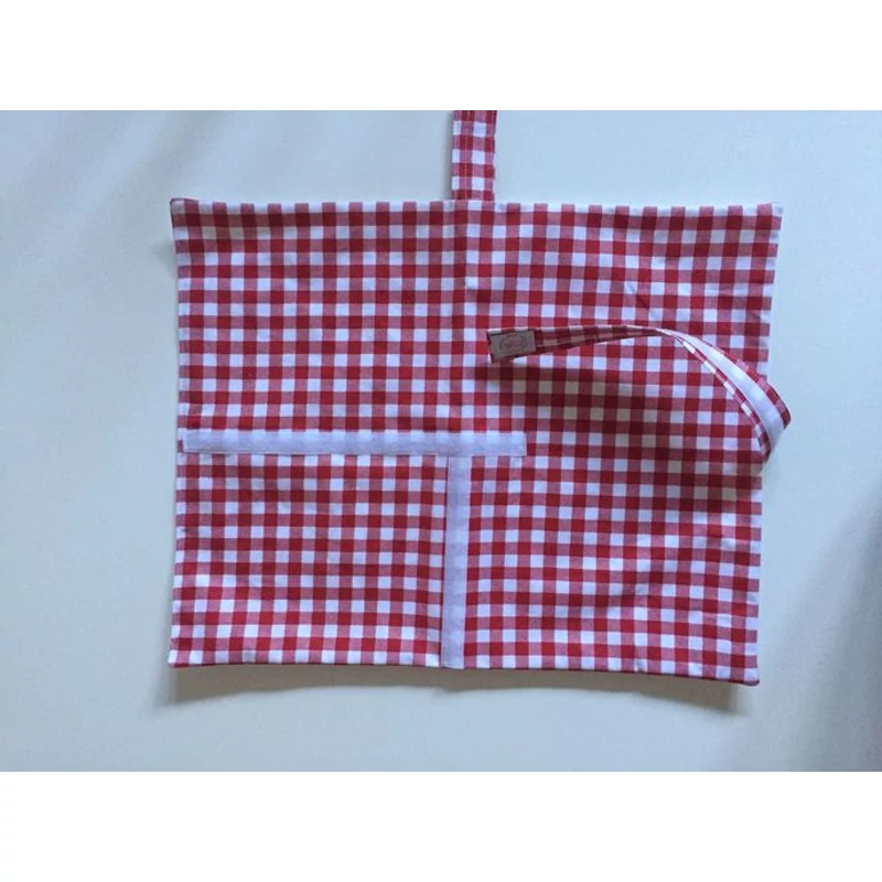Cibi Élelmiszerbiztos újraszalvéta XL méretben - Piros kockás (1 db)