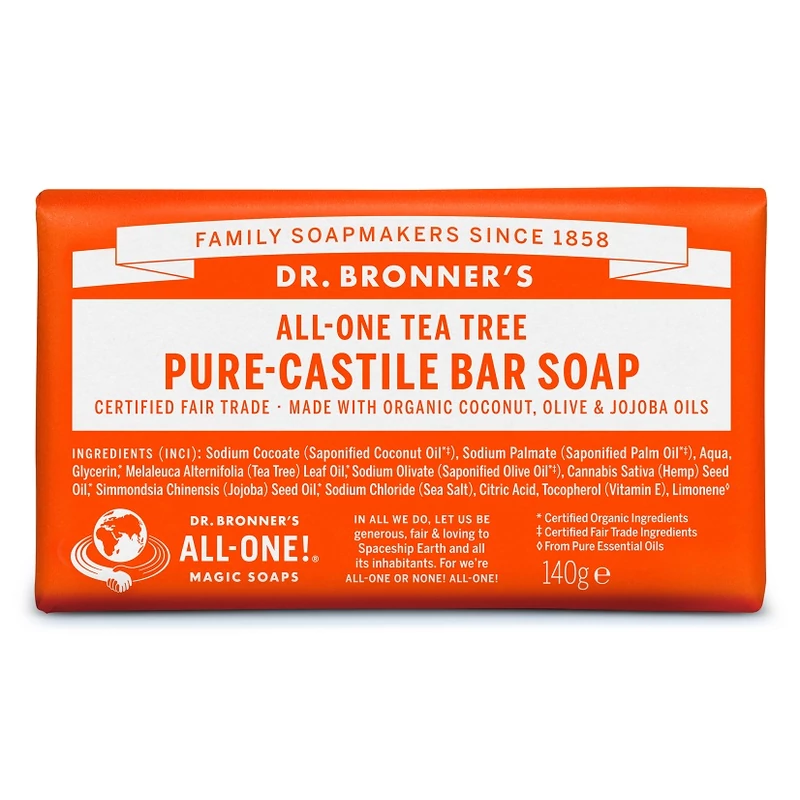 Dr. Bronner's Teafa szilárd szappan