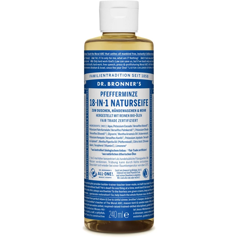 Dr. Bronner's Borsmenta folyékony szappan koncentrátum