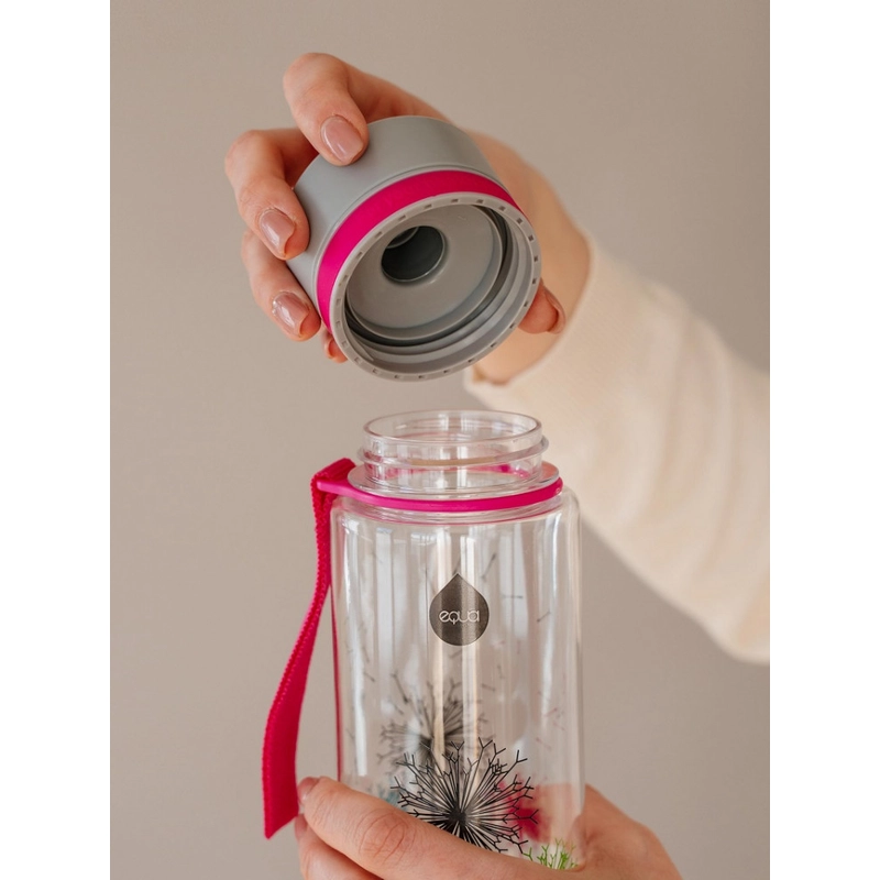 EQUA BPA-mentes műanyag kulacs - kis bóbitás (400 ml)
