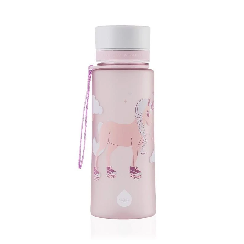 EQUA BPA-mentes műanyag kulacs - unikornis (600 ml)