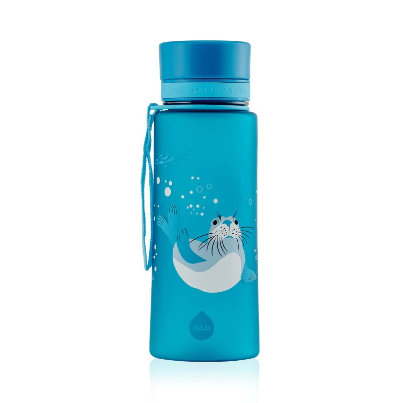 EQUA BPA-mentes műanyag kulacs - fóka (600 ml)