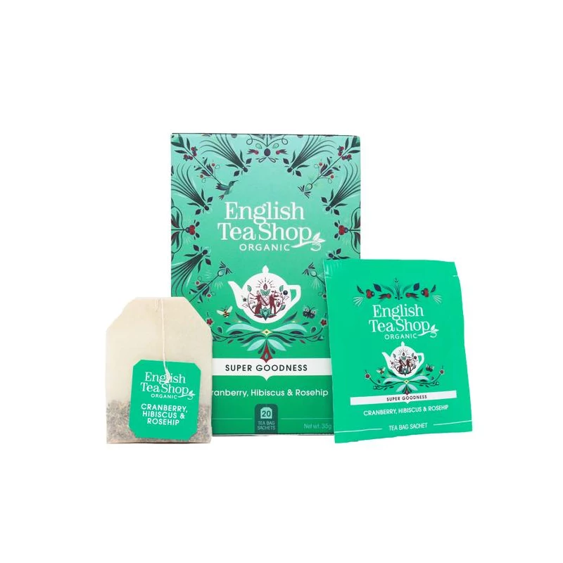 English Tea Shop Bio Áfonyás hibiszkuszos csipkebogyó tea (20 db)
