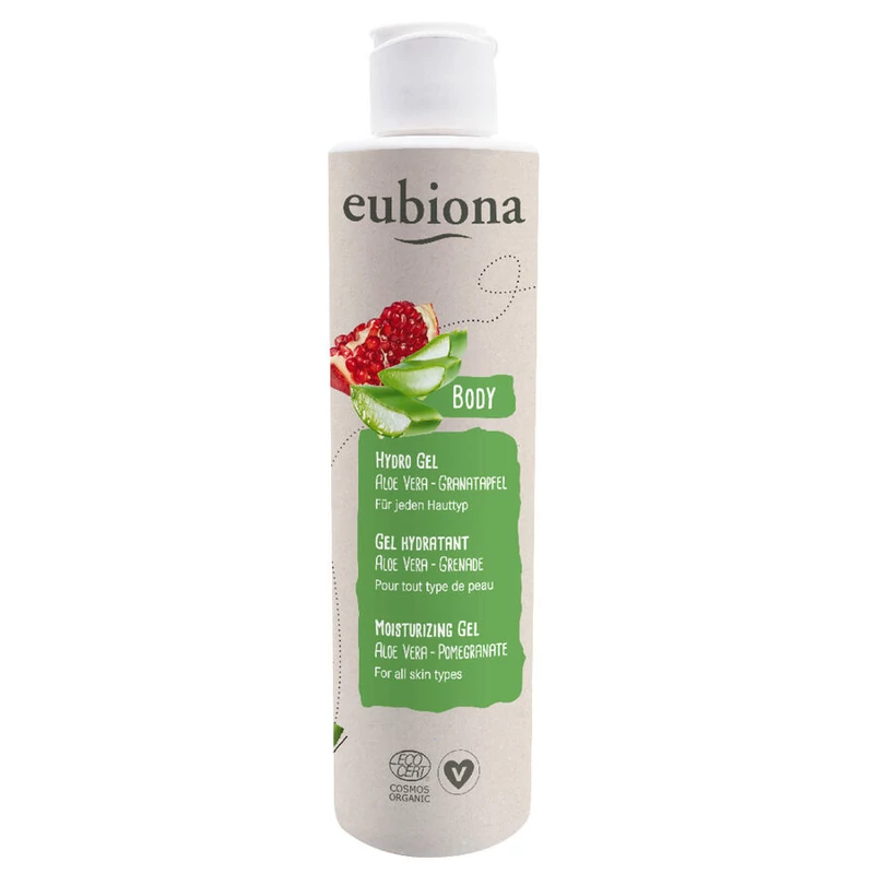 Eubiona Hydro gél testápoló - aloe vera, hyaluronsav (200 ml)