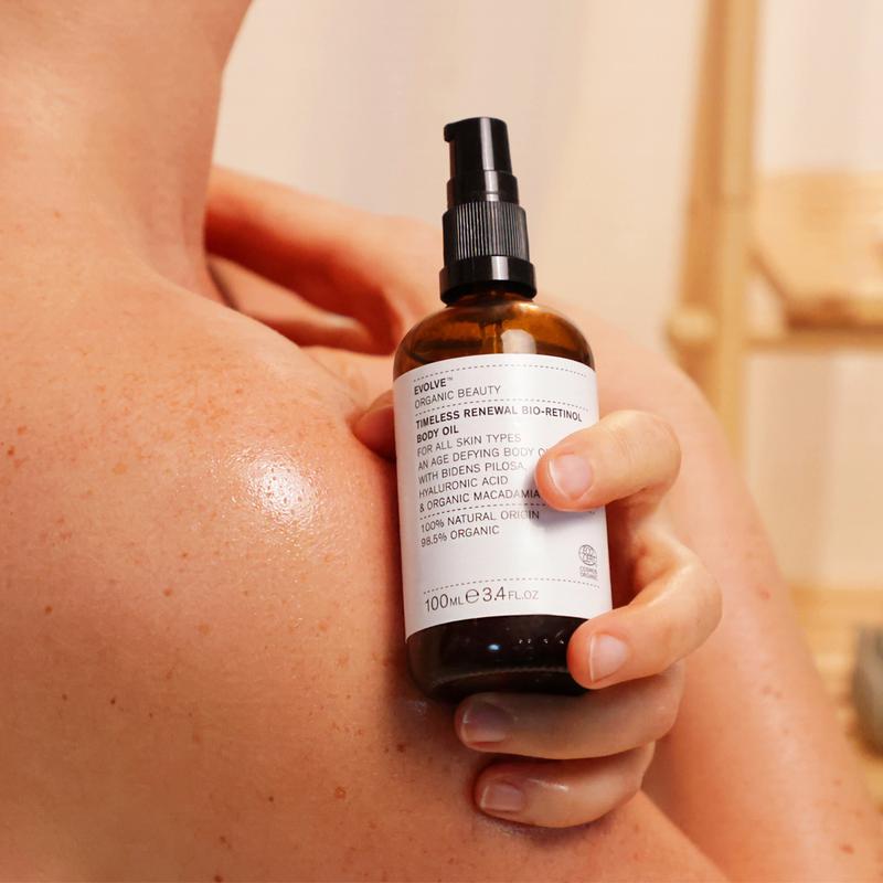 Evolve Beauty Timeless Renewal Feszesítő testolaj bio-retinollal (100 ml)