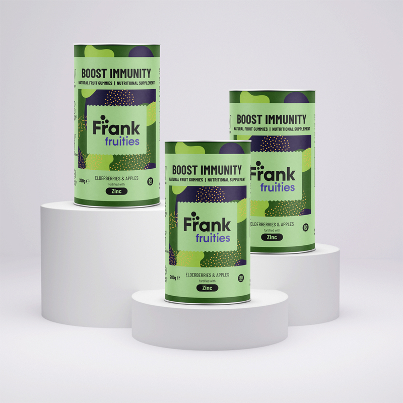 Frank Fruities Boost Immunity étrend-kiegészítő - immunerősítő (200 g)