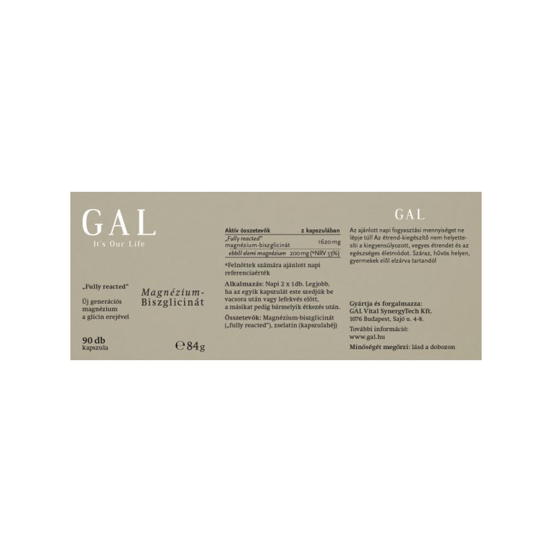GAL Magnézium-biszglicinát (90 db)