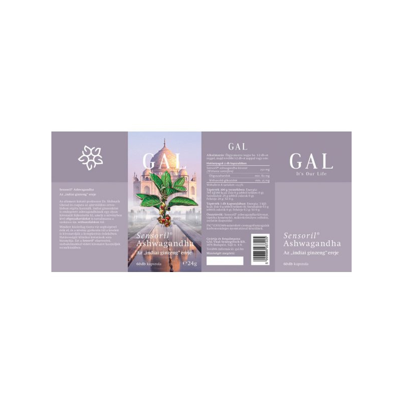 GAL Sensoril® Ashwagandha kapszula (60 db)