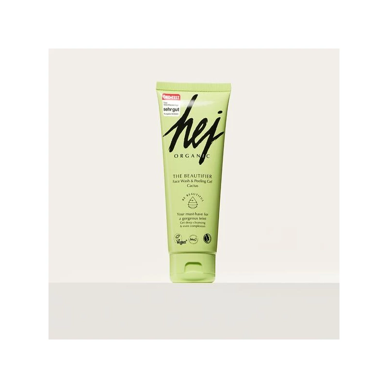 Hej Organic The Beautifier Kaktusz arclemosó és peeling gél (125 ml)