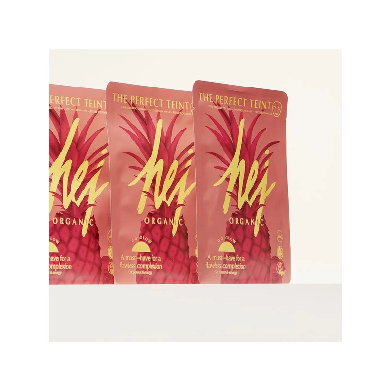 Hej Organic The Perfect Teint Ragyogást fokozó fátyolmaszk (18 g)