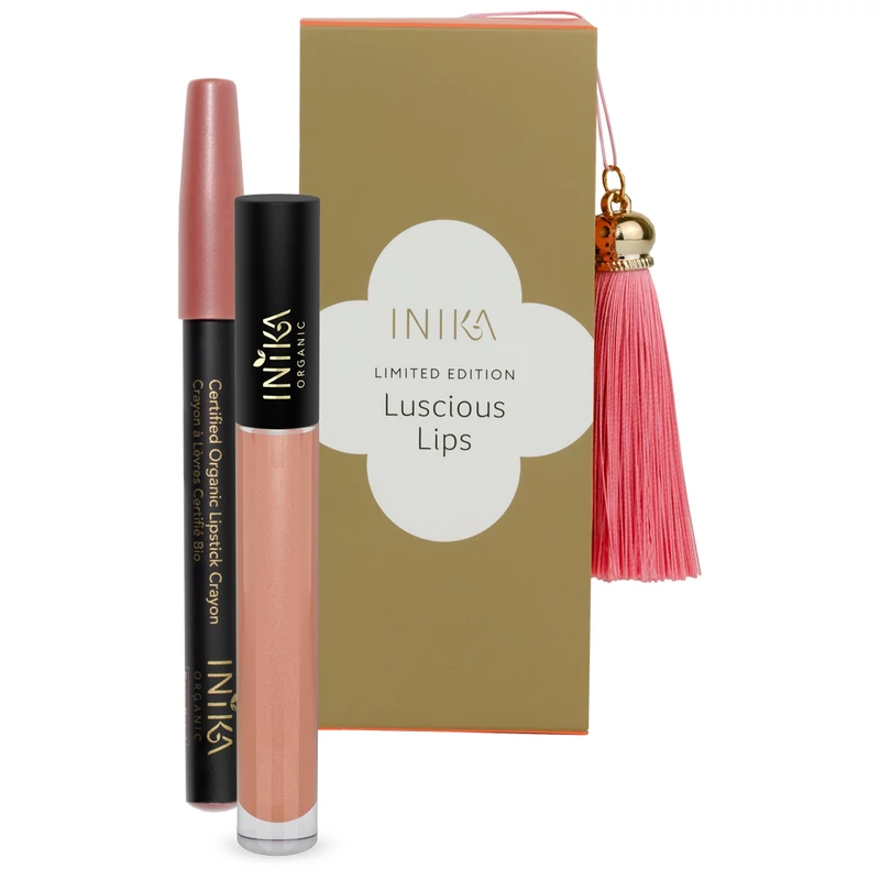 INIKA Luscious Lips Rúzsceruza és szájfény szett (1 db)