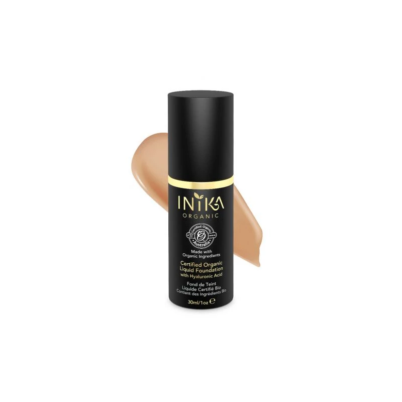 INIKA Organikus folyékony alapozó hyaluronsavval - beige (30 ml)