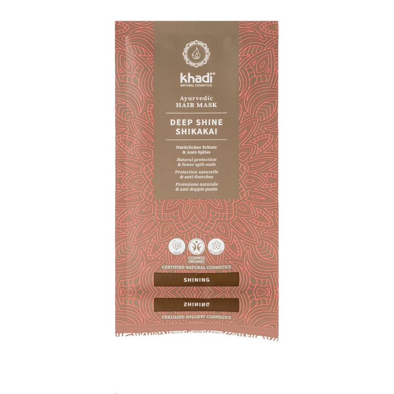 Khadi DEEP SHINE SHIKAKAI ayurvédikus hajpakolás(50 g)