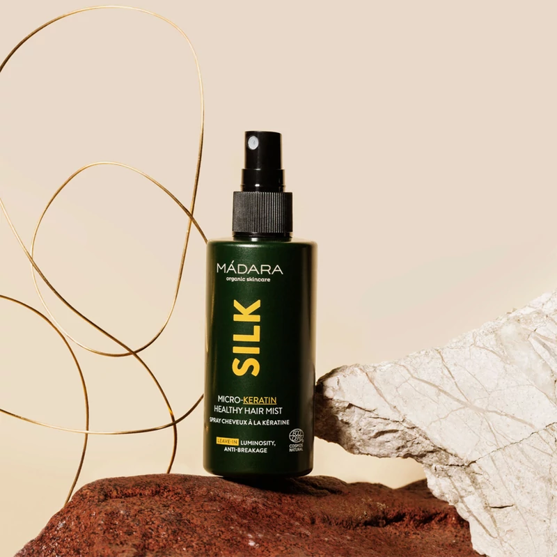 Mádara Silk Micro-keratin regeneráló hajpermet (90 ml)
