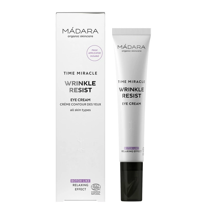 Mádara Time Miracle Wrinkle Resist Bőröregedésgátló szemránc krém applikátorral (20 ml)