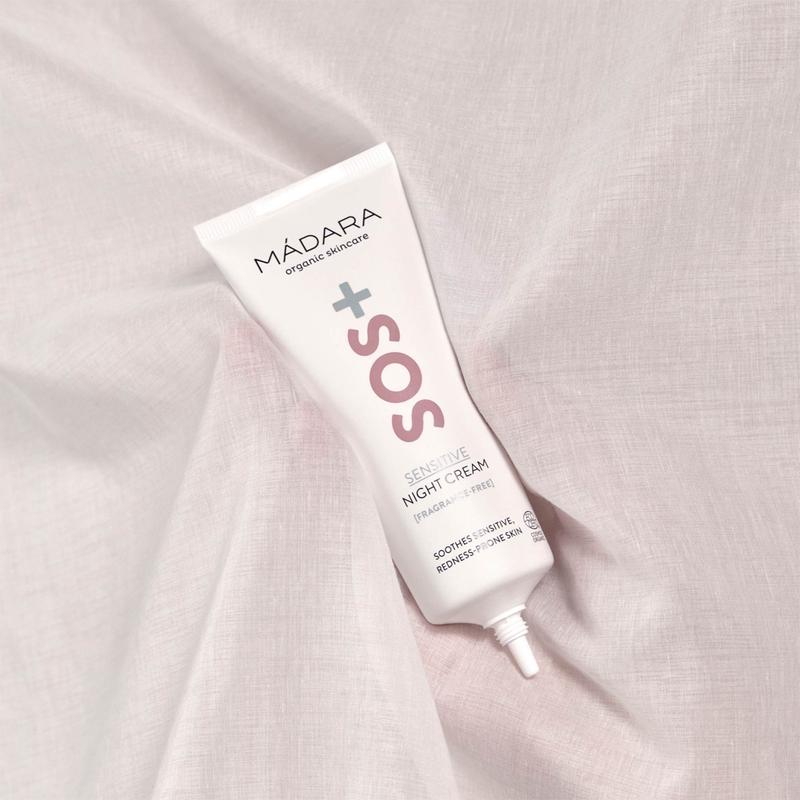 Mádara SOS+ Intenzív hidratáló és nyugtató éjszakai arckrém (70 ml)
