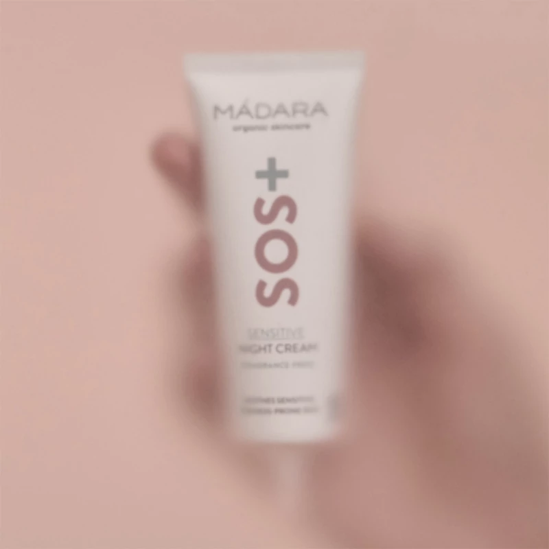Mádara SOS+ Intenzív hidratáló és nyugtató éjszakai arckrém (70 ml)