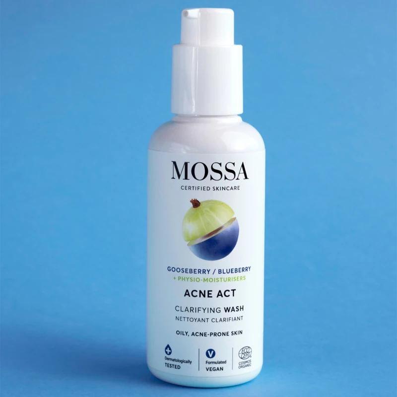 Mossa Acne Act arclemosó gél pattanásos bőrre (140 ml)