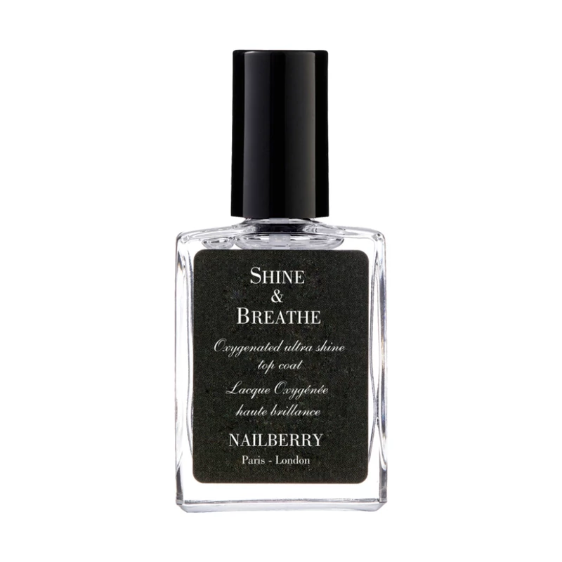 Nailberry Shine &amp; Breathe lélegző fedőlakk (15 ml)