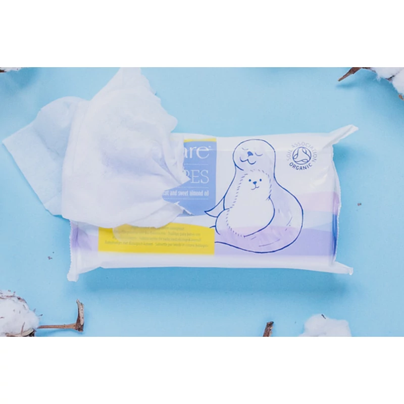Natracare Bio baba törlőkendő (50 db)
